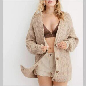 NEW Aerie Wide Rib Oversized Cardigan XL